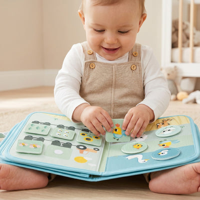 Livrinho Sensorial de Atividades Tiny Love Busy Book Farmers Funday - Para os primeiros anos