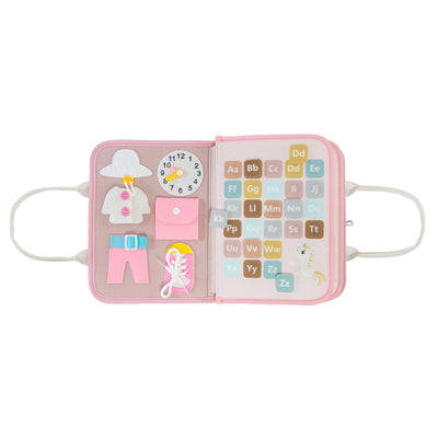 Livrinho Sensorial de Atividades Tiny Love Busy Book Wonderlands Collection - Letras para reconhecer